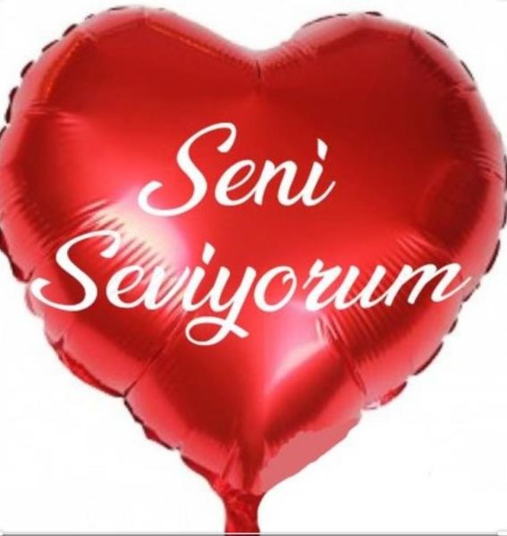 KALP 18 İNC FOLYO BALON SENİ SEVİYORUM