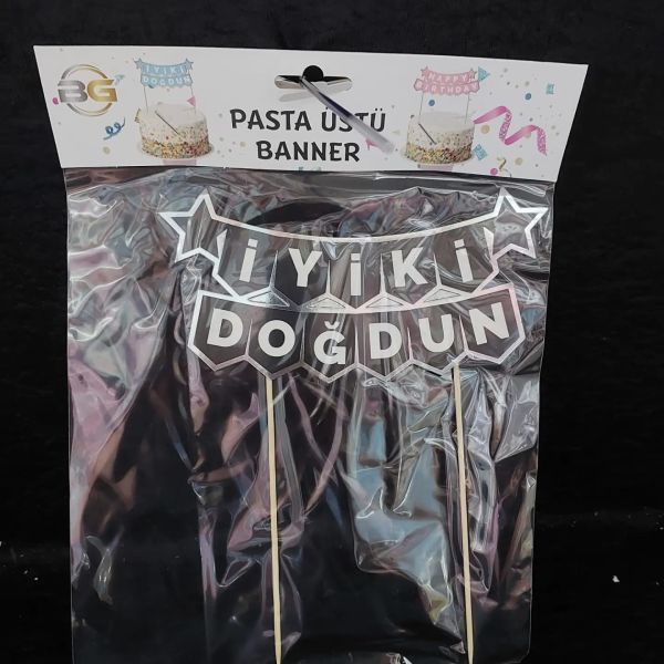 PASTA ÜSTÜ BANNIR İ.DOĞDUN SIYAH GÜMÜŞ