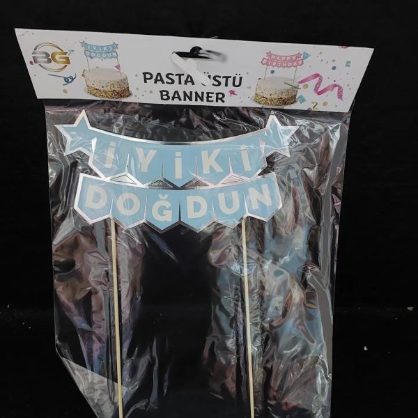 PASTA ÜSTÜ BANNIR İ.DOĞDUN MAVİ GÜMÜŞ