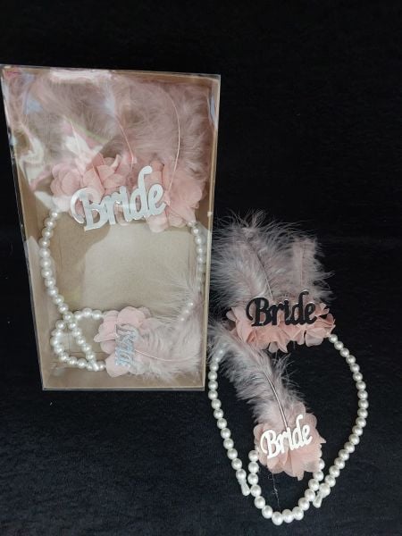 TÜYLÜ TAC BİLEKLİK BRIDE PUDRA GÜMÜŞ