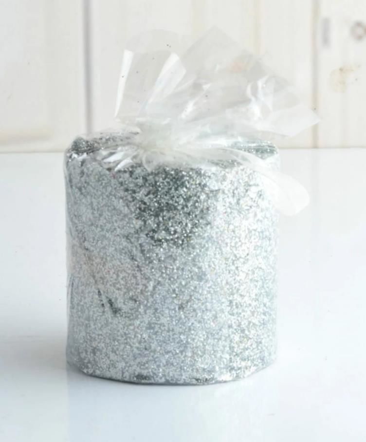 TAKOZ MUM SİMLİ KISA GÜMÜŞ 6hX6.5 CM