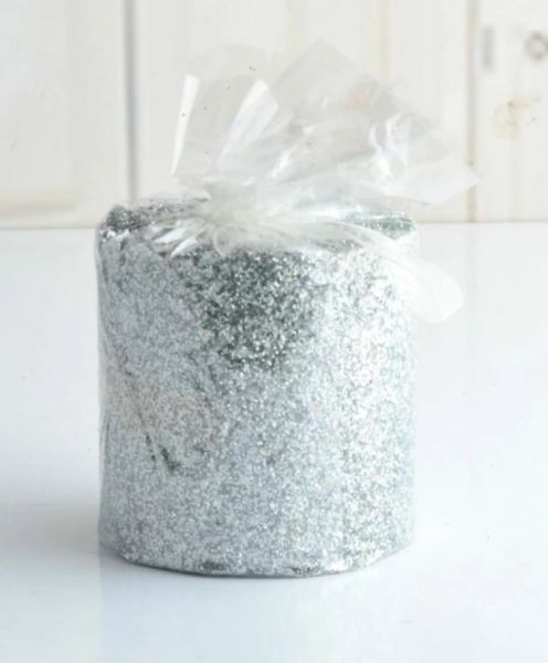 TAKOZ MUM SİMLİ KISA GÜMÜŞ 6hX6.5 CM