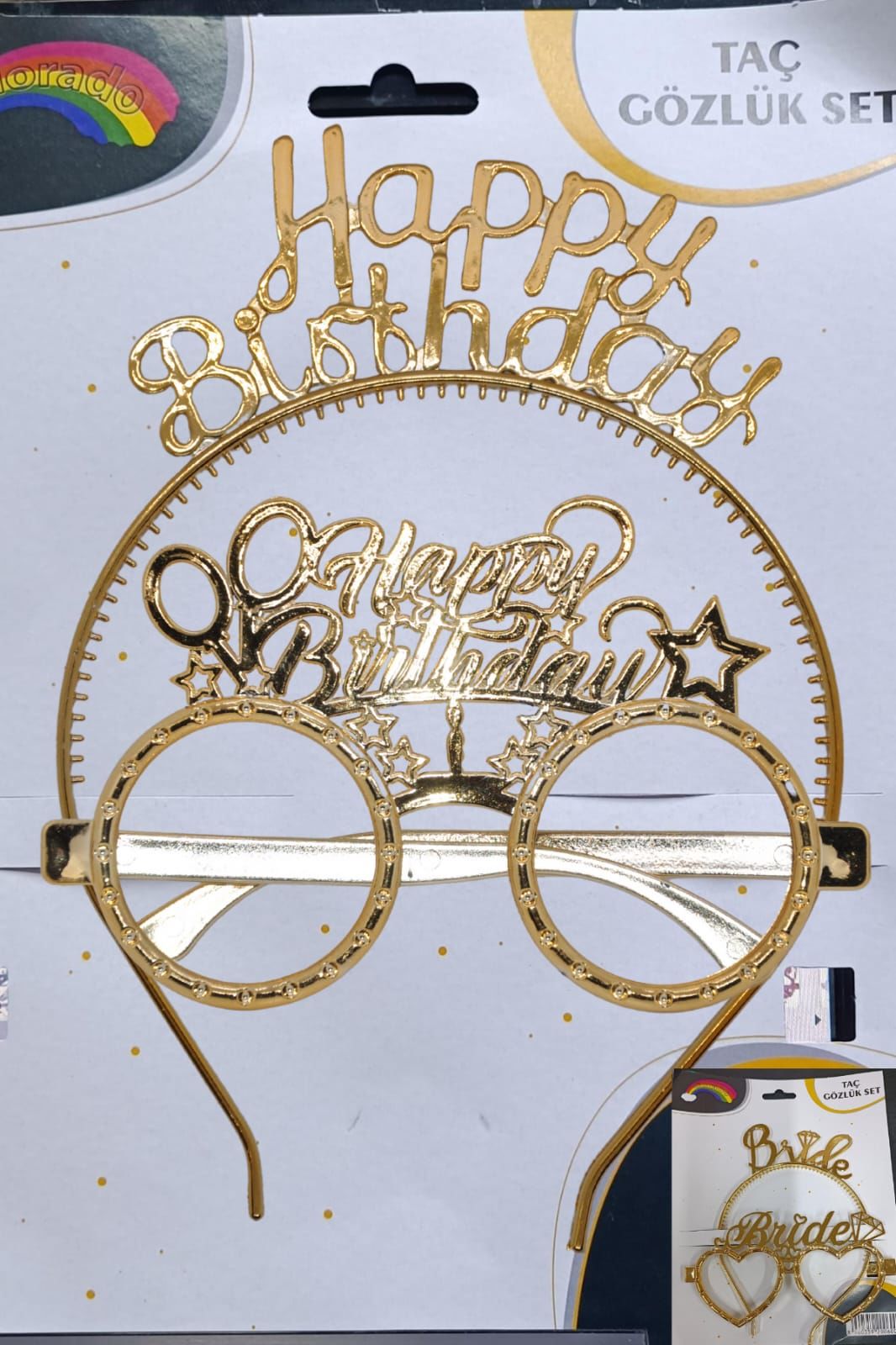 MIKA TAC GÖZLÜK HAPPY  BRIDAY ALTIN