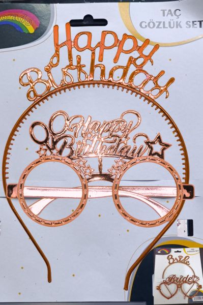 MIKA TAC GÖZLÜK HAPPY  BRIDAY ROZ