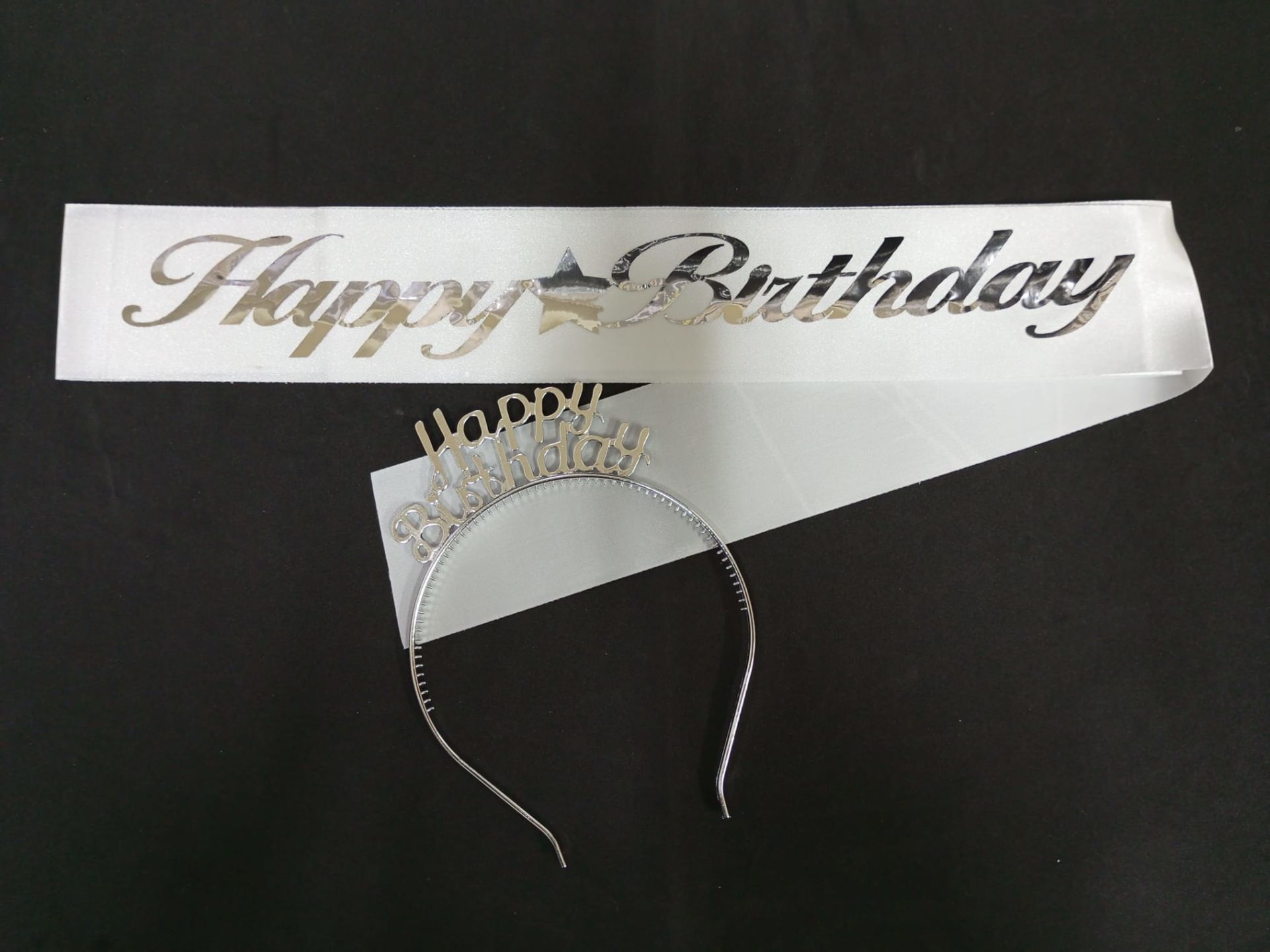MIKA TAC KUŞAK TAKIM HAPPY BRIDAY GÜMÜŞ