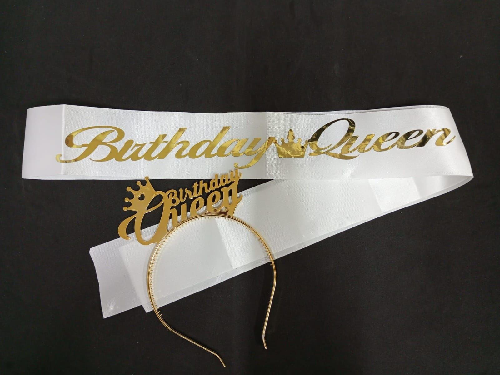 MIKA TAC KUŞAK TAKIM  BRIDAY GUEEN ALTIN