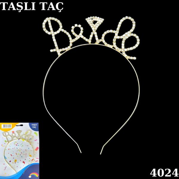 TAŞLI TAÇ BRİDE GÜMÜŞ