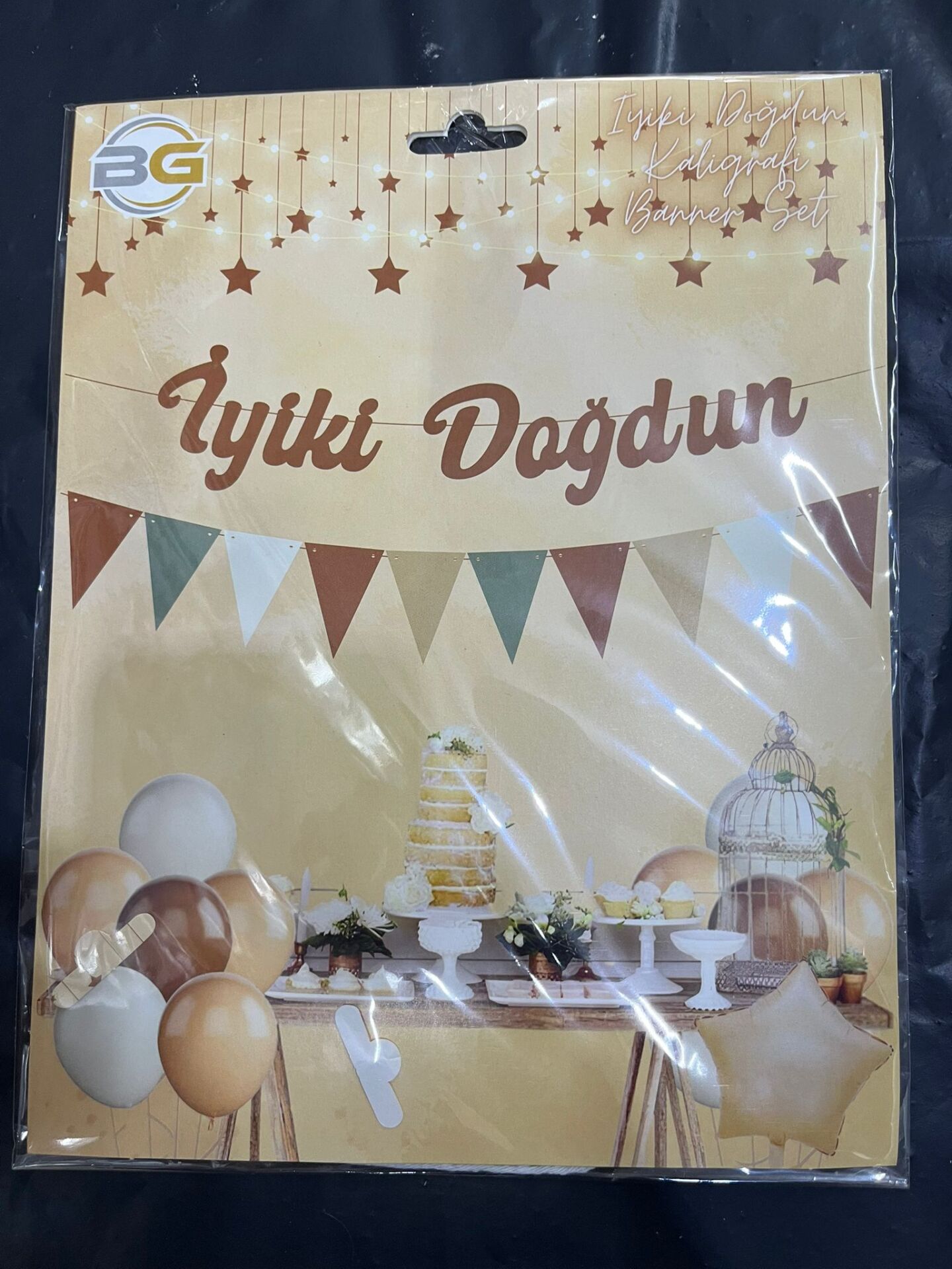 İYİKİ DOĞDUN DUZ  FLAMALI KALOGRAFİ KAHVE