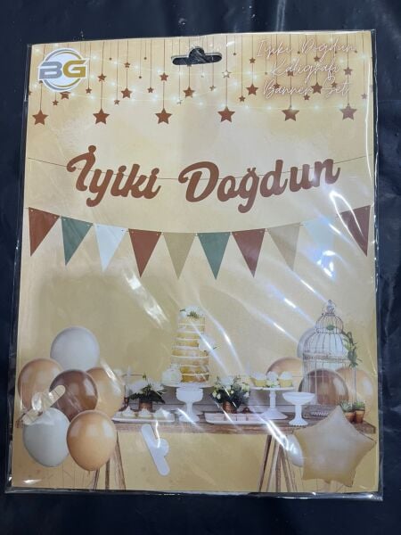 İYİKİ DOĞDUN DUZ  FLAMALI KALOGRAFİ KAHVE