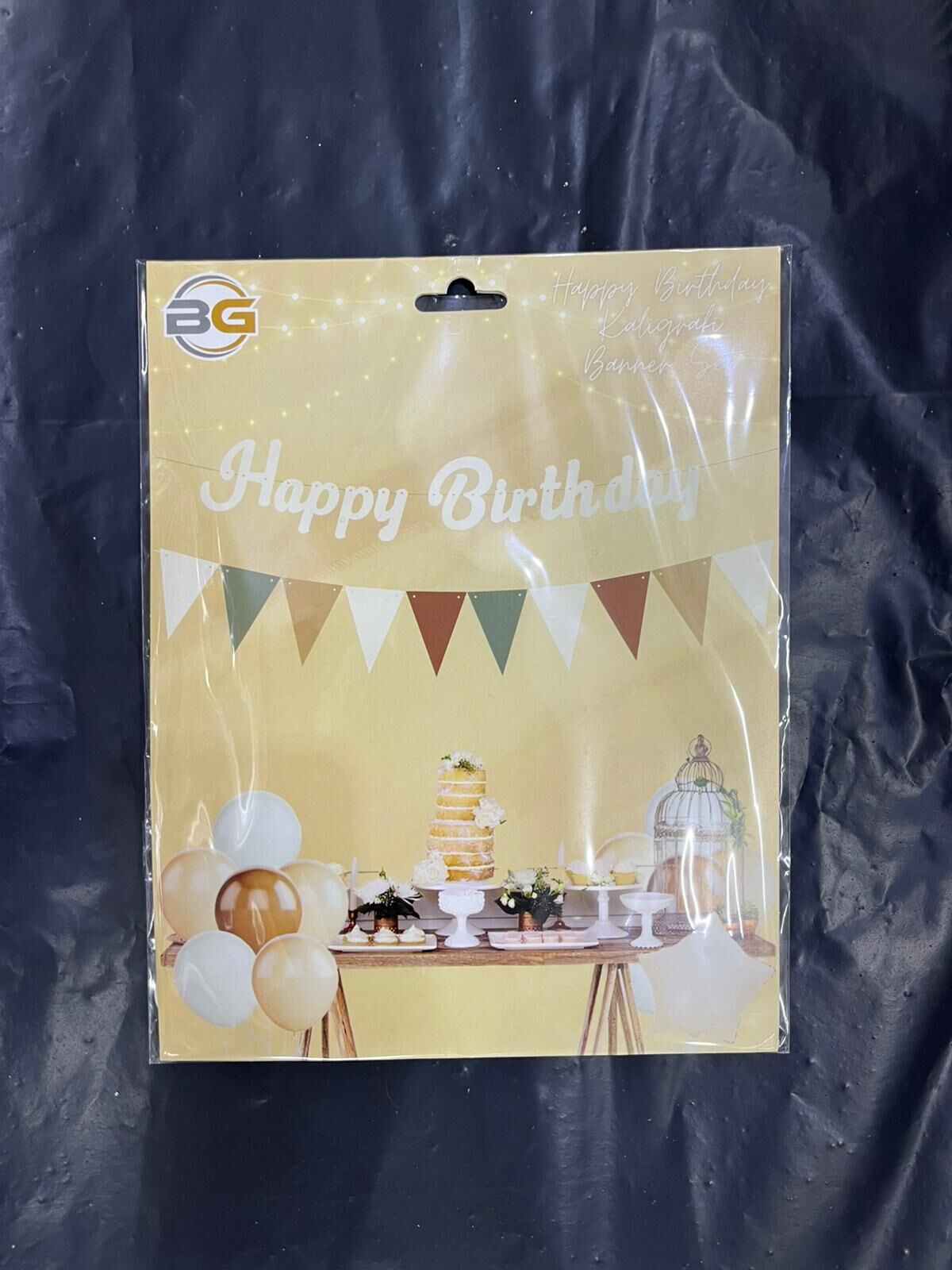 HAPPY BRITHDAY DUZ FLAMALI KALOGRAFİ KREM