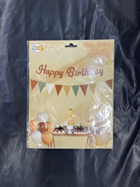 HAPPY BRITHDAY DUZ FLAMALI KALOGRAFİ KAHVE