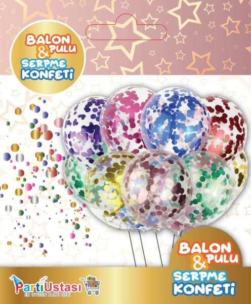 BALON PULU PARLAK ACIK MAVI