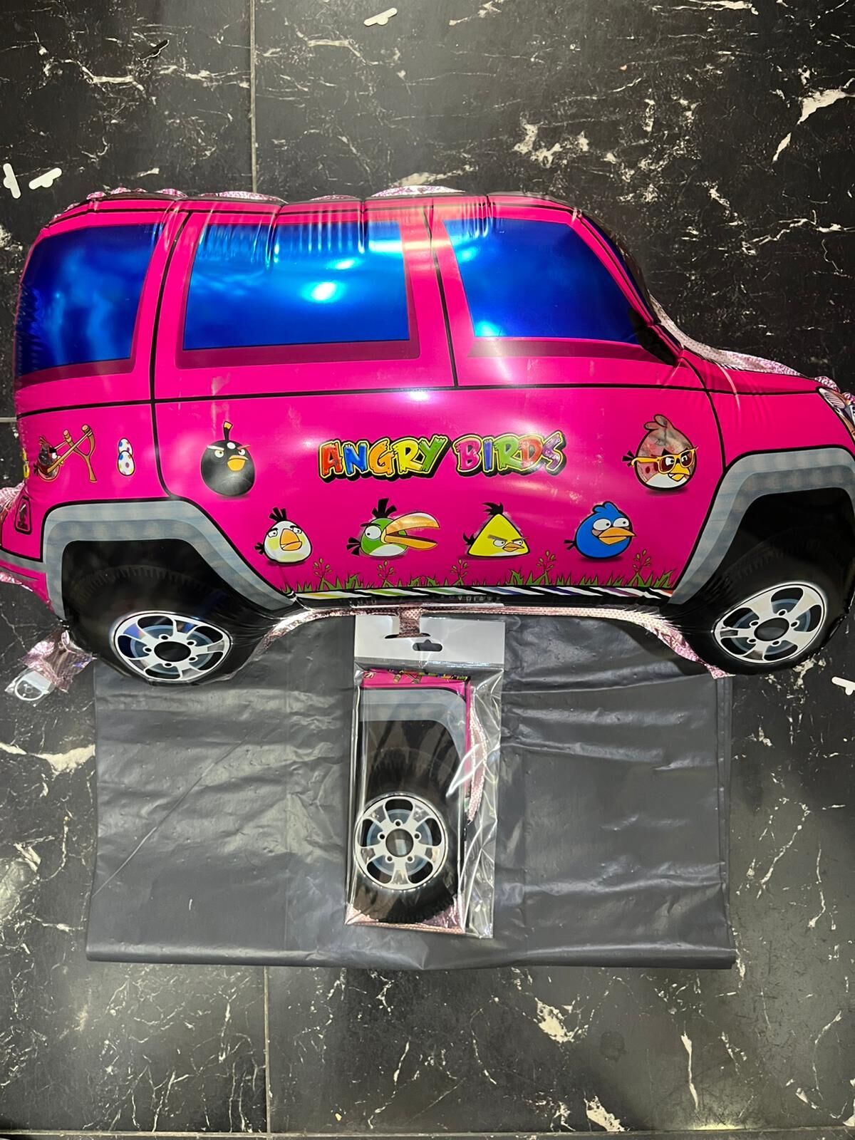 FOLYO BALON ANGRY BIRDS PEMBE