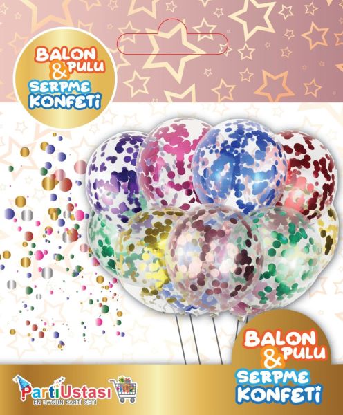 BALON PULU PARLAK KIRMIZI