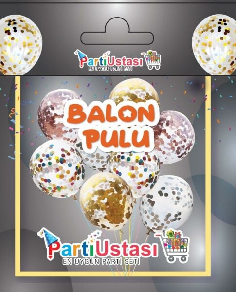BALON PULU PARLAK GÜMÜŞ
