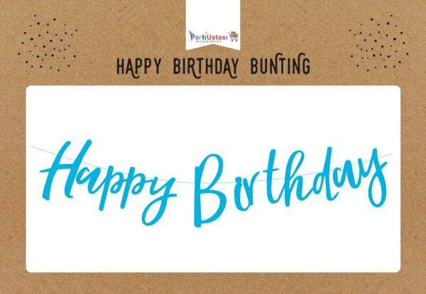 KOREOGRAFİ HAPPY BİRTHDAY BANNER MAVİ