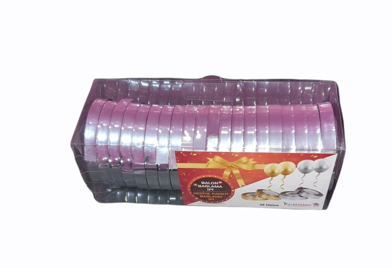 BALON BAĞLAMA İPİ GÜMÜŞ 20 Lİ
