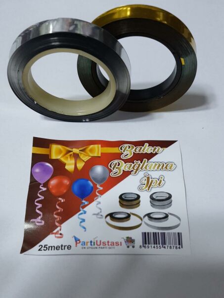 BALON BAĞLAMA İPİ 20 Lİ GÜMÜŞ