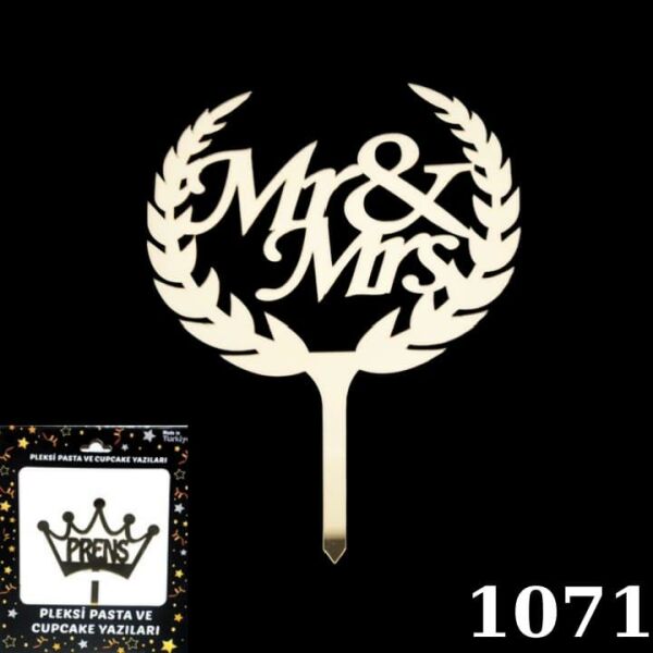 PASTA YAZISI PLEKSİ MR&MRS ALTIN