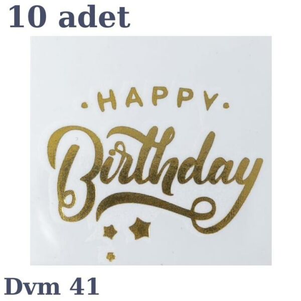 DÖVME HAPPY BİRTHDAY ALTIN NO:41